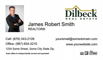 Dilbeck-Realtors-Business-Card-Compact-With-Small-Photo-T2-TH23W-P1-L1-D1-White