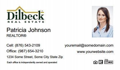 Dilbeck-Realtors-Business-Card-Compact-With-Small-Photo-T2-TH24W-P2-L1-D1-White