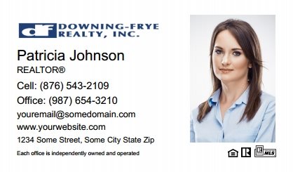 Downing Frye Realty Business Cards DFRI-BC-002