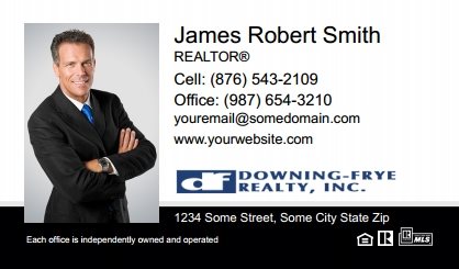 Downing Frye Realty Business Card Labels DFRI-BCL-005