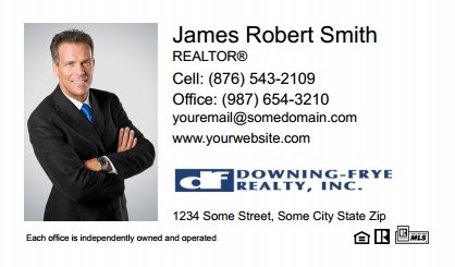 Downing Frye Realty Business Card Labels DFRI-BCL-006