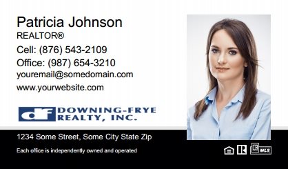 Downing Frye Realty Business Cards DFRI-BC-007