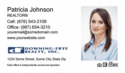 Downing Frye Realty Business Cards DFRI-BC-008