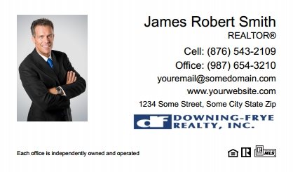 Downing Frye Realty Business Cards DFRI-BC-009