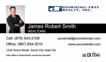 Downing-Frye-Realty-Business-Card-Compact-With-Small-Photo-T6-TH16BW-P1-L1-D1-Black-White