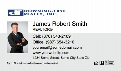 Downing-Frye-Realty-Business-Card-Compact-With-Small-Photo-T6-TH19BW-P1-L1-D1-White-Others