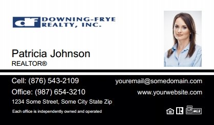 Downing-Frye-Realty-Business-Card-Compact-With-Small-Photo-T6-TH24BW-P2-L1-D3-Black-White