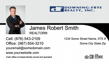 Downing-Frye-Realty-Business-Card-Compact-With-Small-Photo-T6-TH25BW-P1-L1-D3-Black-White-Others