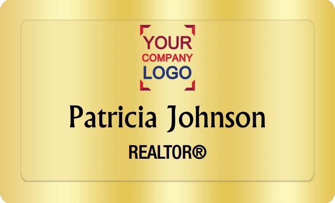 ERA Real Estate Name Badges Golden (W:2