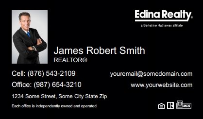 Edina-Realty-Business-Card-Compact-With-Small-Photo-TH01B-P1-L3-D3-Black