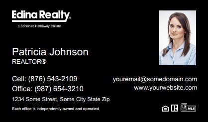 Edina-Realty-Business-Card-Compact-With-Small-Photo-TH02B-P2-L3-D3-Black