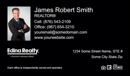 Edina-Realty-Business-Card-Compact-With-Small-Photo-TH04B-P1-L3-D3-Black
