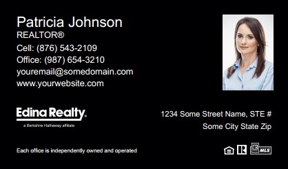 Edina-Realty-Business-Card-Compact-With-Small-Photo-TH05B-P2-L3-D3-Black