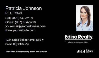 Edina-Realty-Business-Card-Compact-With-Small-Photo-TH23B-P2-L3-D3-Black