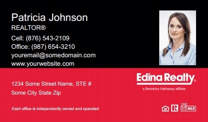 Edina-Realty-Business-Card-Compact-With-Small-Photo-TH23C-P2-L3-D3-Black-Red
