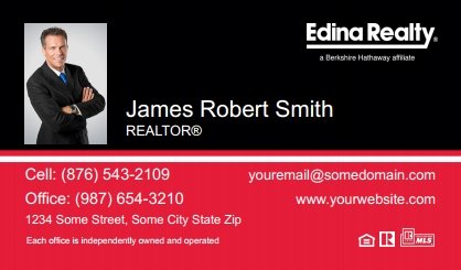 Edina-Realty-Business-Card-Compact-With-Small-Photo-TH25C-P1-L3-D3-Black-Red-White