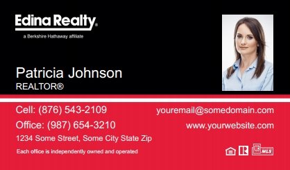 Edina-Realty-Business-Card-Compact-With-Small-Photo-TH26C-P2-L3-D3-Black-Red-White