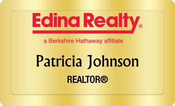 Edina Realty Inc Name Badges Golden (W:2
