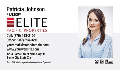 Elite Pacific Properties Business Card Template EPP-BCL-002