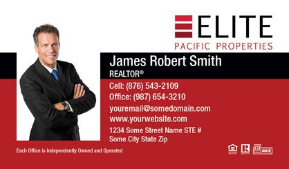 Elite Pacific Properties Business Card Template EPP-BCM-003