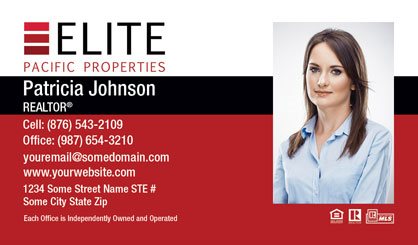 Elite Pacific Properties Business Card Template EPP-BC-004