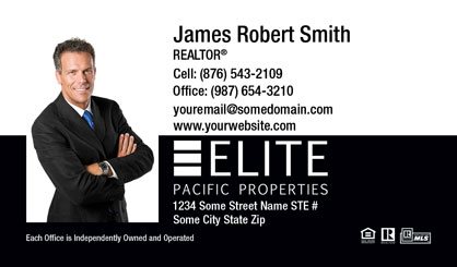 Elite Pacific Properties Business Card Template EPP-BCM-005