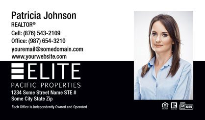 Elite Pacific Properties Business Card Template EPP-BCL-006