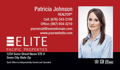 Elite Pacific Properties Business Card Template EPP-BC-008