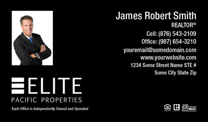Elite-Pacific-Properties-Business-Card-Core-With-Small-Photo-TH55-P1-L3-D3-Black