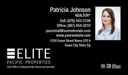 Elite-Pacific-Properties-Business-Card-Core-With-Small-Photo-TH55-P2-L3-D3-Black
