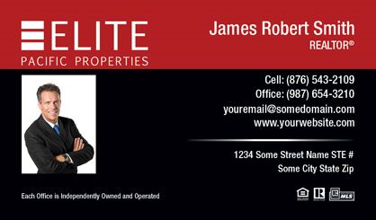 Elite-Pacific-Properties-Business-Card-Core-With-Small-Photo-TH60-P1-L3-D3-Red-Black