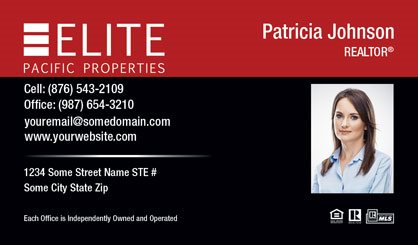 Elite-Pacific-Properties-Business-Card-Core-With-Small-Photo-TH60-P2-L3-D3-Red-Black