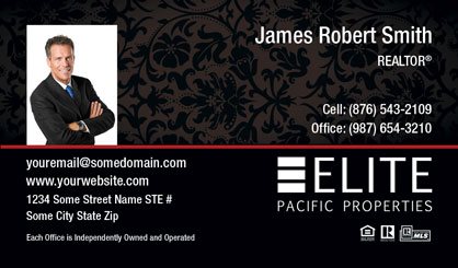 Elite-Pacific-Properties-Business-Card-Core-With-Small-Photo-TH61-P1-L3-D3-Red-Black-Others