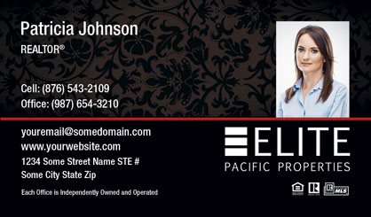 Elite-Pacific-Properties-Business-Card-Core-With-Small-Photo-TH61-P2-L3-D3-Red-Black-Others