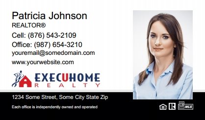 Execuhome Realty Business Card Labels ER-BCL-007