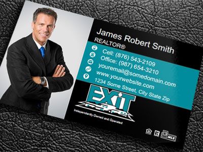 Exit Realty Gloss Laminated Business Cards EXIT-BCLAM-017