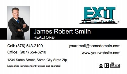 Exit-Real-Estate-Canada-Business-Card-Compact-With-Small-Photo-T2-TH16BW-P1-L1-D1-Black-White