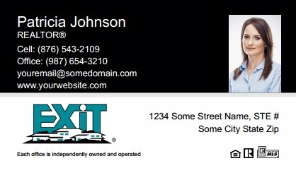 Exit-Real-Estate-Canada-Business-Card-Compact-With-Small-Photo-T2-TH18BW-P2-L1-D1-Black-White-Others