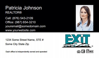 Exit-Real-Estate-Canada-Business-Card-Compact-With-Small-Photo-T2-TH22BW-P2-L1-D1-Black-White