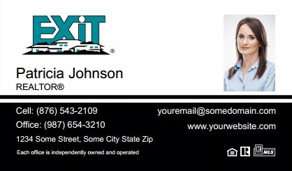 Exit-Real-Estate-Canada-Business-Card-Compact-With-Small-Photo-T2-TH24BW-P2-L1-D3-Black-White