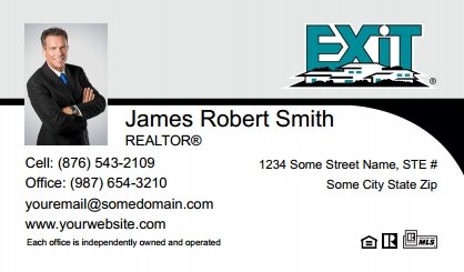 Exit-Real-Estate-Canada-Business-Card-Compact-With-Small-Photo-T2-TH25BW-P1-L1-D3-Black-White-Others