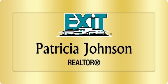 Exit Realty Name Badges Golden (W:3