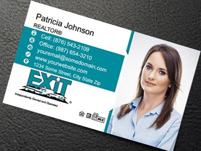 Exit Realty Silk Laminated Business Cards EXIT-BCSILK-007
