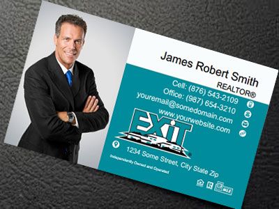 Exit Realty Silk Laminated Business Cards EXIT-BCSILK-009