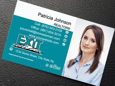 Exit Realty Silk Laminated Business Cards EXIT-BCSILK-011