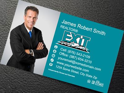 Exit Realty Silk Laminated Business Cards EXIT-BCSILK-013