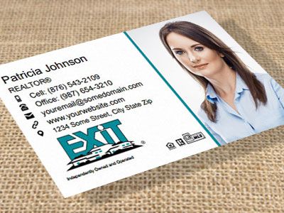 Exit Realty Suede Soft Touch Business Cards EXIT-BCSUEDE-003