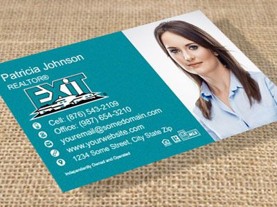 Exit Realty Suede Soft Touch Business Cards EXIT-BCSUEDE-015