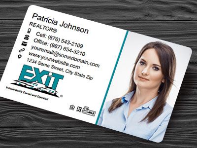 Exit Realty Plastic Business Cards EXIT-BCWPLAS-003