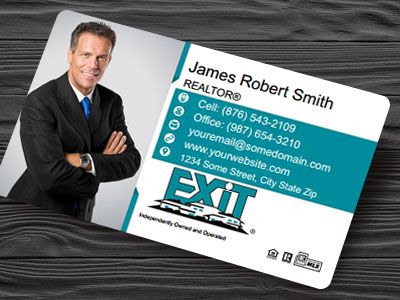 Exit Realty Plastic Business Cards EXIT-BCWPLAS-005